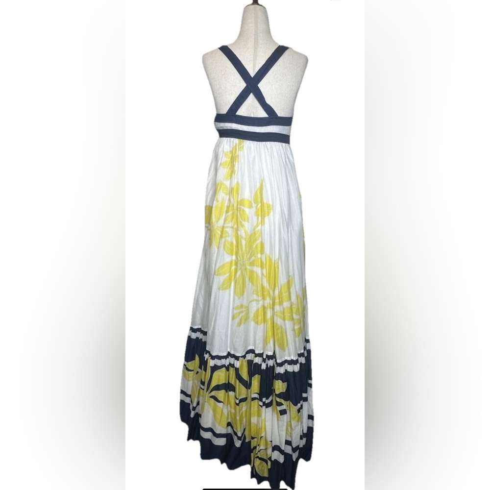 J Crew Collection Talitha Dress 0 Special Edition Floral Maxi Cross Back NWT - Picture 3 of 7